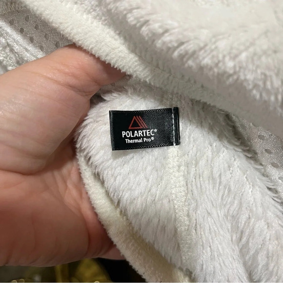 PATAGONIA ~ Women’s White Cream Retool Snap Pullover Polartec Fleece Sweater - Picture 7 of 12